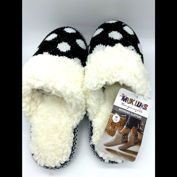 fur lined mule slippers